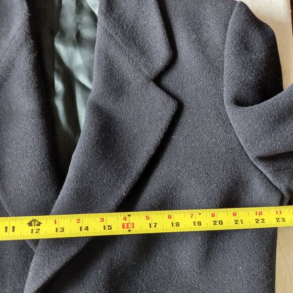 Hunt Club Brand Men's Wool And Cashmere Blend Long Overcoat, Sz 40R/Large - Picture 7 of 12